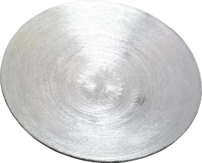 Produktbild von Aluminium Kerzenteller Ø12,5cm Kerzenhalter Silber Schieferoptik Kerzenhalter