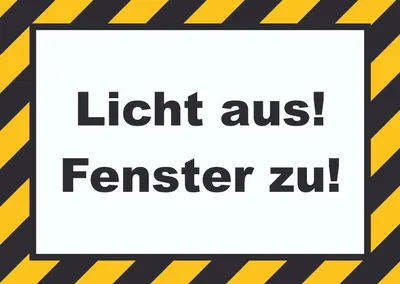 Produktbild von Licht aus Fenster zu Schild A1 Rückseite selbstklebend