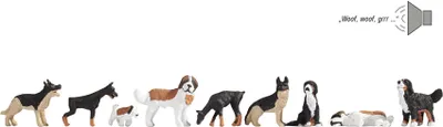 Produktbild von NOCH Sound-Szene Hunde, HO (1:87)