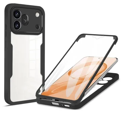 Obrázek produktu pro 360° plastové pouzdro na mobil Honor 600 Pro s ochranou displeje a fotoaparátu, černé