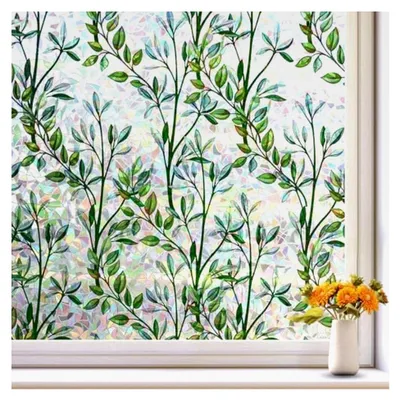 Produktbild von Fensterfolie Sichtschutz Regenbogen Bunt Blickdicht Selbsthaftend 44.5x200cm