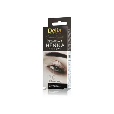 Zdjęcie produktu dla Delia Henna Do Brwi W Kremie Ciemny Brz 15 Ml