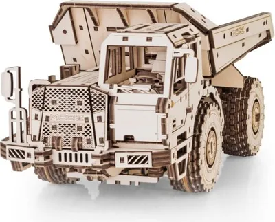 Zdjęcie produktu dla Puzzle 3D, MoAZ-75053 Wywrotka do robót ziemnych, EWA, Drewno, 538 elementów