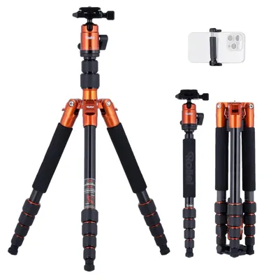 Zdjęcie produktu dla Rollei Compact Traveler No. 1, 3 x noga, Czarny, Pomarańczowy, 140 cm, 1,2 kg