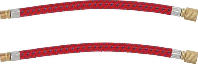 Image de tuyau de rallonge de pompe de v?lo de 6,5 pouces avec construction ? double valve, nylon-cuivre -LS, tube de table de pompe, tuyau de rallonge de gonfleur