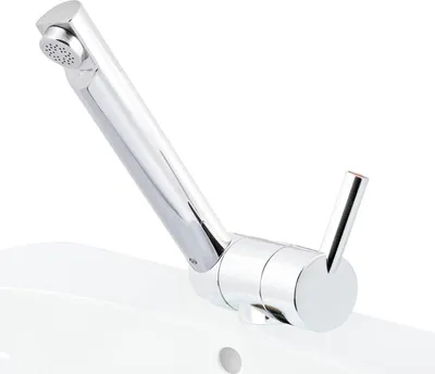 Produktbild von 12V Armatur Wasserhahn | Chrom | Höhe 40mm | Monomix | klappbar | Mischbatterie