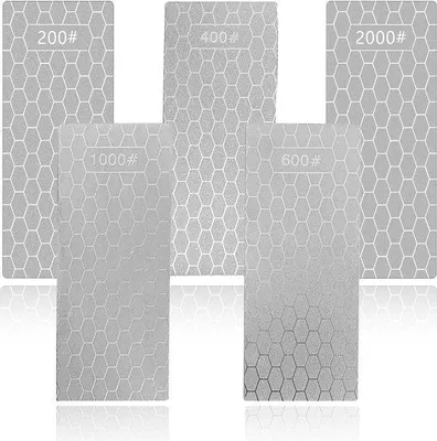 Immagine prodotto di Set di 5 pietre abrasive diamantate, da grossa a fine: 200/400/600/1000/2000