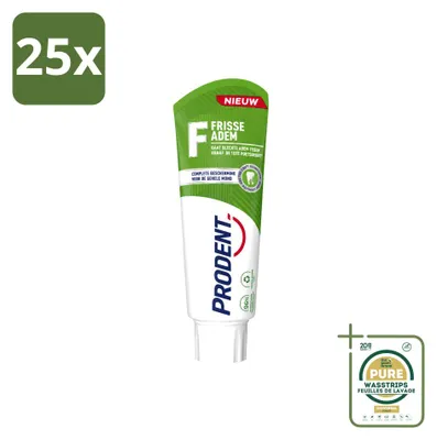 Produktbild von 25 x Prodent Tandpasta Frisse Adem met Pro-Zinc Technologie - Vorratspackung - 25 Stücke
