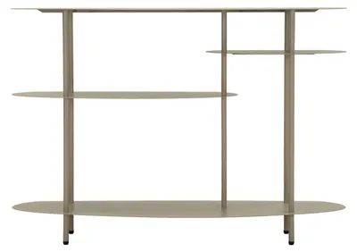 Obrázek produktu pro Konzole Saturn 34 x 118 x 82 cm, kovová, šedá