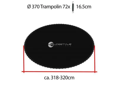 Obrázek produktu pro L-T-370 LifeStyle ProAktiv skákací podložka pro 370 cm trampolínu s 16,5 cm pružinami