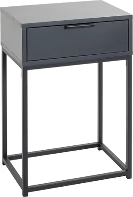 Produktbild von Konsolentisch >52883< in anthrazit, schwarz - 40x60x28cm (BxHxT)