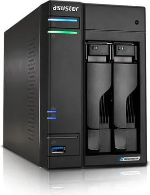 Image de Asustor LOCKERSTOR 2 Gen2 (AS6702T) NAS Desktop Intel® Celeron® N5105 4 GB DDR4 0 TB ADM Black