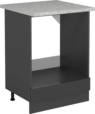 Obrázek produktu pro Skříňka na vestavěnou troubu Vicco R-Line Antracitový vysoký lesk 60 cm PD Mramor, Model 54018