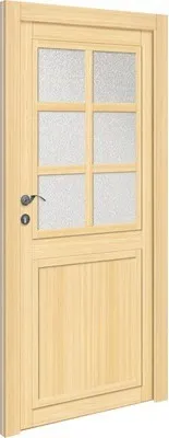 Obrázek produktu pro Dřevěné vchodové dveře vedlejší Utah 110x210 cm L smrk