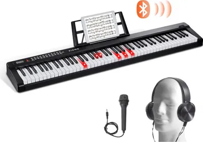 Obrázok produktu pre Digitálne 88-klávesové elektrické piano - Piano s 1000 rytmami - Multifunkčná digitálna klaviatúra pre začiatočníkov aj profesionálov