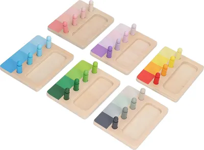 Immagine prodotto di Giocattoli dai colori coordinati, divertimento per l'apprendimento precoce, educazione, coordinazione occhio-mano, giocattoli da tavolo per bambini