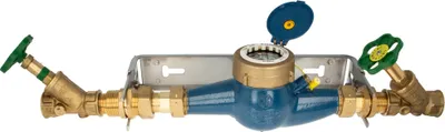 Produktbild von Hauswasserzähler Kombi-Set, Baulänge 260 mm, inkl. Einbaugarnitur 1 Zoll, verstellbare Ausführung, Edelstahl