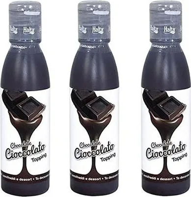 Produktbild von 3x Halta Mini Topping Cioccolato sauce Schokolade 180 g für Desserts Kuchen Eis