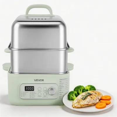 Image de Cuiseur vapeur électrique, 13 litres - 1500 W - Acier inoxydable