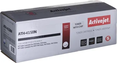 Image de Activejet ATH-415BN Toner (replacement for HP 415A W2030A; Supreme; 2 400 pages; black) with chip