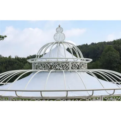 Obrázok produktu pre CLP Strešný systém pre luxusný pavilón "Romantik", farba: biela, priemer: 350 cm