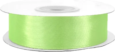 Produktbild von Satinband 25mm x 25m Rolle Hellgrün