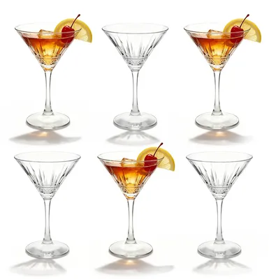 6 Martini Gläser 155 ml, Cocktailgläser, klar