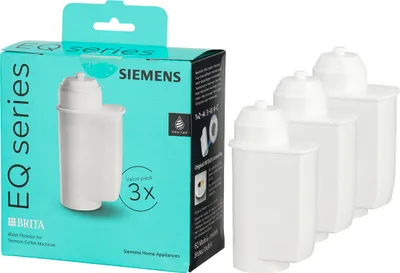 Zdjęcie produktu dla SIEMENS BSHG CP Filtr do wody Brita Intenza do ekspresów do kawy, opakowanie zawierające 3 sztuki TZ70033