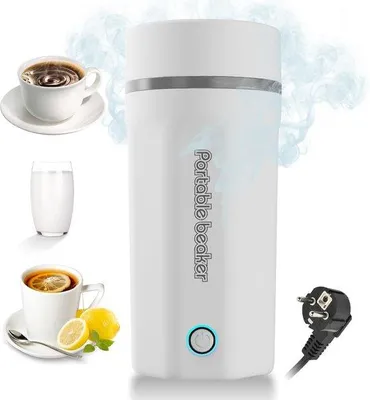 Immagine prodotto di Borraccia elettrica da 500 ml in acciaio inossidabile, colore bianco