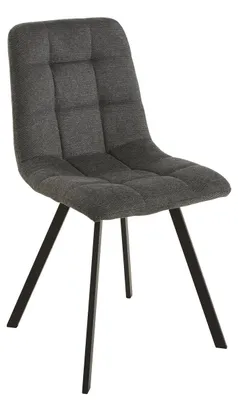 Image de CALICOSY - Lot de 4 chaises matelassées tissu chiné CHILLI