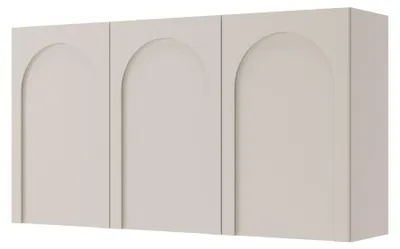 Produktbild von Selsey Arkadia – Sideboard mit 3 Türen und Bogenausschnitt, Kaschmirgrau, 150 cm