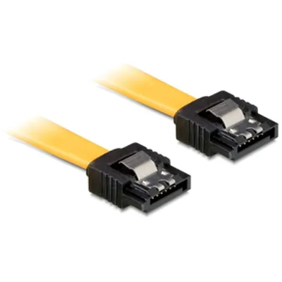 Produktbild von Delock SATA 3 Gb/s Kabel 10 cm gelb