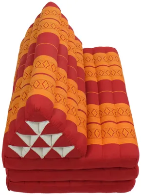 Produktbild von Fine Asianliving Thaikissen Dreieckskissen 3 Auflagen Kapokfüllung XXXL 80x190cm Thai Kissen Meditation Matte Matratze Kapok 301-N10