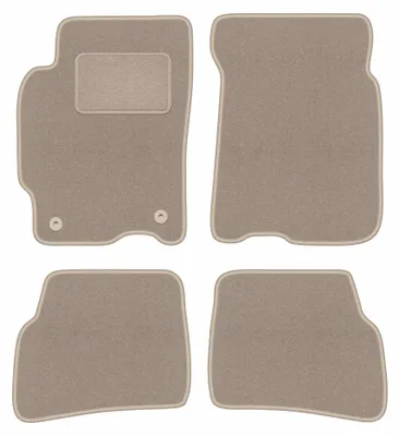 Produktbild von Velours-Fußmatten für Mazda 626 V GF 1997-2002 (Kombi/Liftback/Limousine) – 4-tlg, Beige, passgenau – Wielganizator LUX