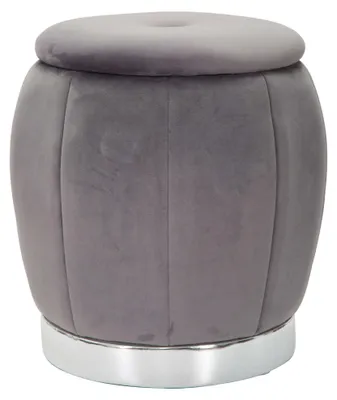 Produktbild von Trevel - Pouf mit Stauraum, 43x43x43h cm Grau, Runde Form