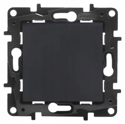 Immagine prodotto di Legrand Niloe, interruttore bipolare da incasso, colore nero, 10A
