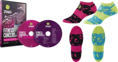 Produktbild von Fitness-Concert Live Zumba DVD+CD Set+ 2 Paar Zumba Socken