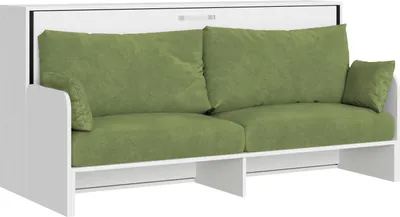 Produktbild von ITAMOBY - Schrankbett Kando Sofà Eizelbett horizontal mit Matratze Esche weiß-A35