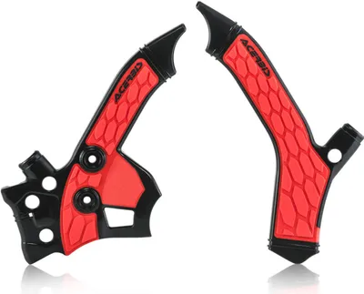 Produktbild von ACERBIS X-Grip Rahmenprotektor Schwarz/Rot für HONDA