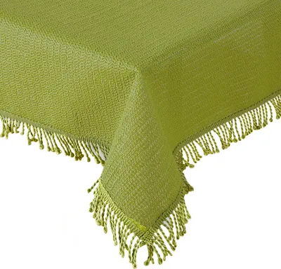 Produktbild von Tischdecke Gartentischdecke Grün 110x140 cm Weichschaum Outdoor PVC rechteckig Terrasse Balkon rutschfest