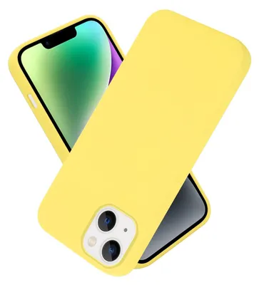 Produktbild von Cadorabo Schutzhülle für Apple iPhone 14 Hülle in Gelb Handyhülle Case Cover TPU Etui