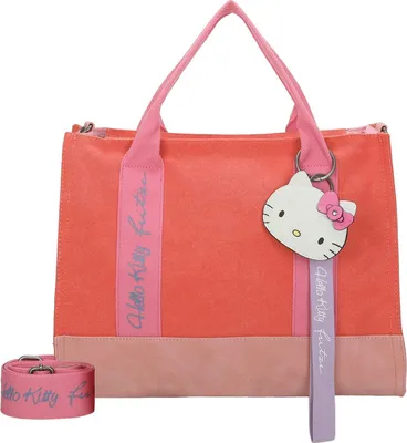 Produktbild von Fritzi aus Preußen Schultertasche Umhängetasche Canvas Hello Kitty Tote Bag Mango Cat orange