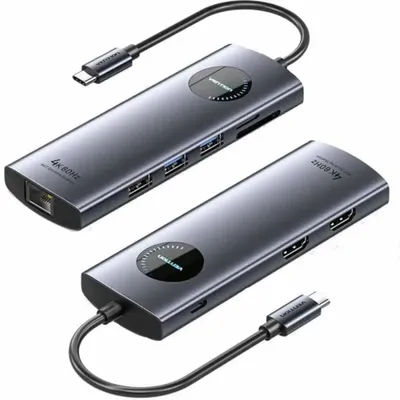 Image de Station d'accueil Vention 9-en-1 MST USB-C 4K 100 W 5 Gbps