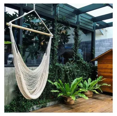 Productafbeelding van Solidchoice - Draagbare Boheemse Hangstoel voor Binnen en Buiten