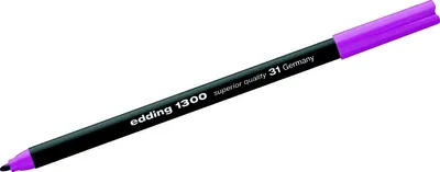 Produktbild von Fasermaler edding 1300 color pen blassviolett Packung mit 5 Stück