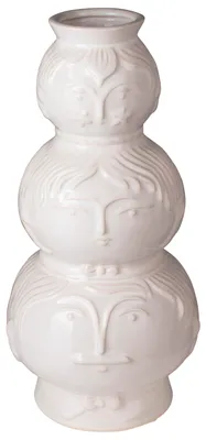 Produktbild von Gusta Vase mit 3 Gesichtern 13,8 x 29,8 cm | 3 Stück