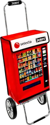 Obrázek produktu pro Nákupní vozík James - SELECTA - robustní nákupní vozík s individuálním designem - barva: červená v provedení: Chrome19