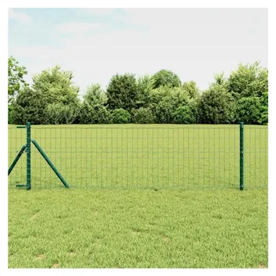Produktbild von Eurozaun Grün 0,4 x 25 m Stahl, Zaunstangen Maschendrahtzaun für Garten, Hühnerstall und Weidezaun