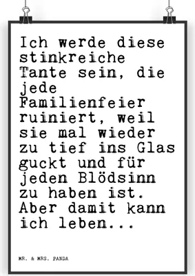 Produktbild von Mr. & Mrs. Panda Bild Ich werde diese stinkreiche... DIN A3 - Weiß - Geschenk, Tante, Plakat, lustiger Spruch, Freundin, drucke, Kunstdruck, Wandschmuck, Wandbild, Frauen
