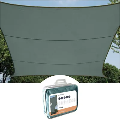 Produktbild von Perel GSS4320GG, Rechteckig, Grün, Grau, Polyester, 160 g/m², Halteöse, 6 m²